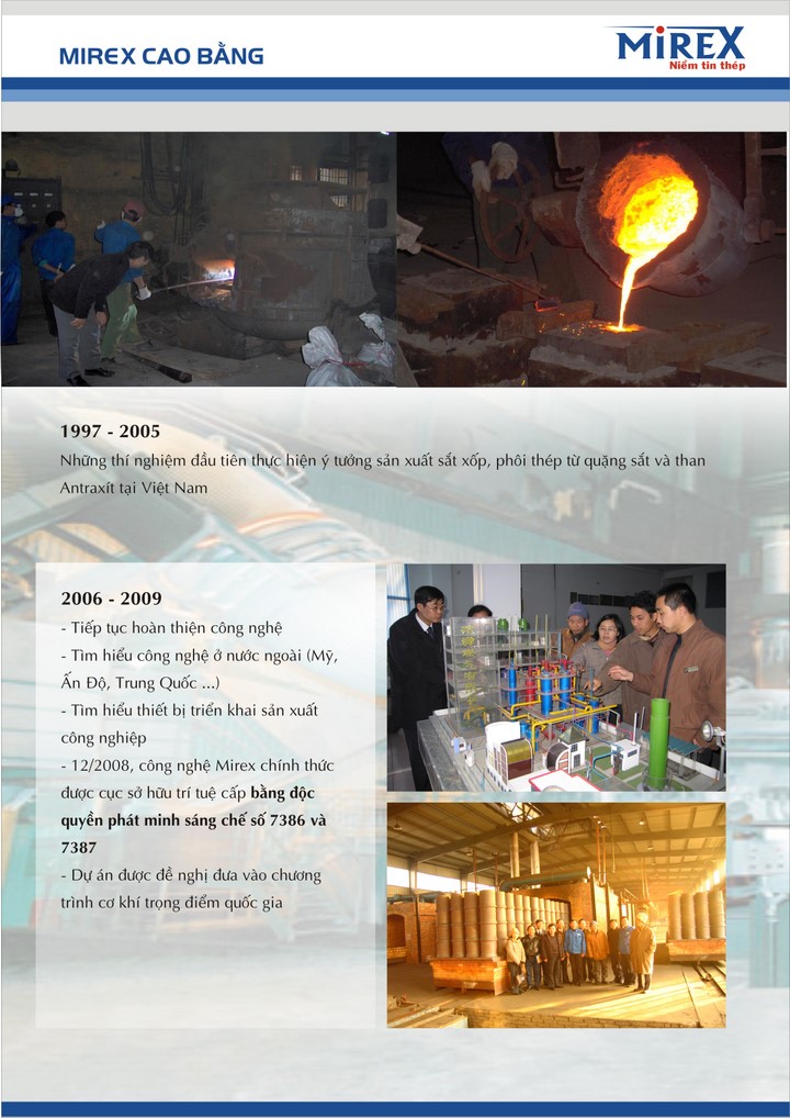 Việt Nam bắt đầu sản xuất sắt xốp và phôi thép theo công nghệ sạch